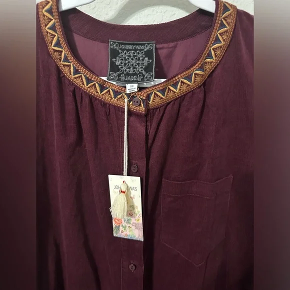 Johnny Was kappa midi dress cotton  NWT Size‎ XS - Picture 9 of 9